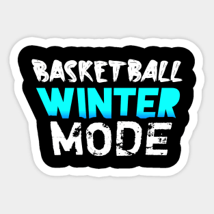 Basketball Winter Mode Sticker